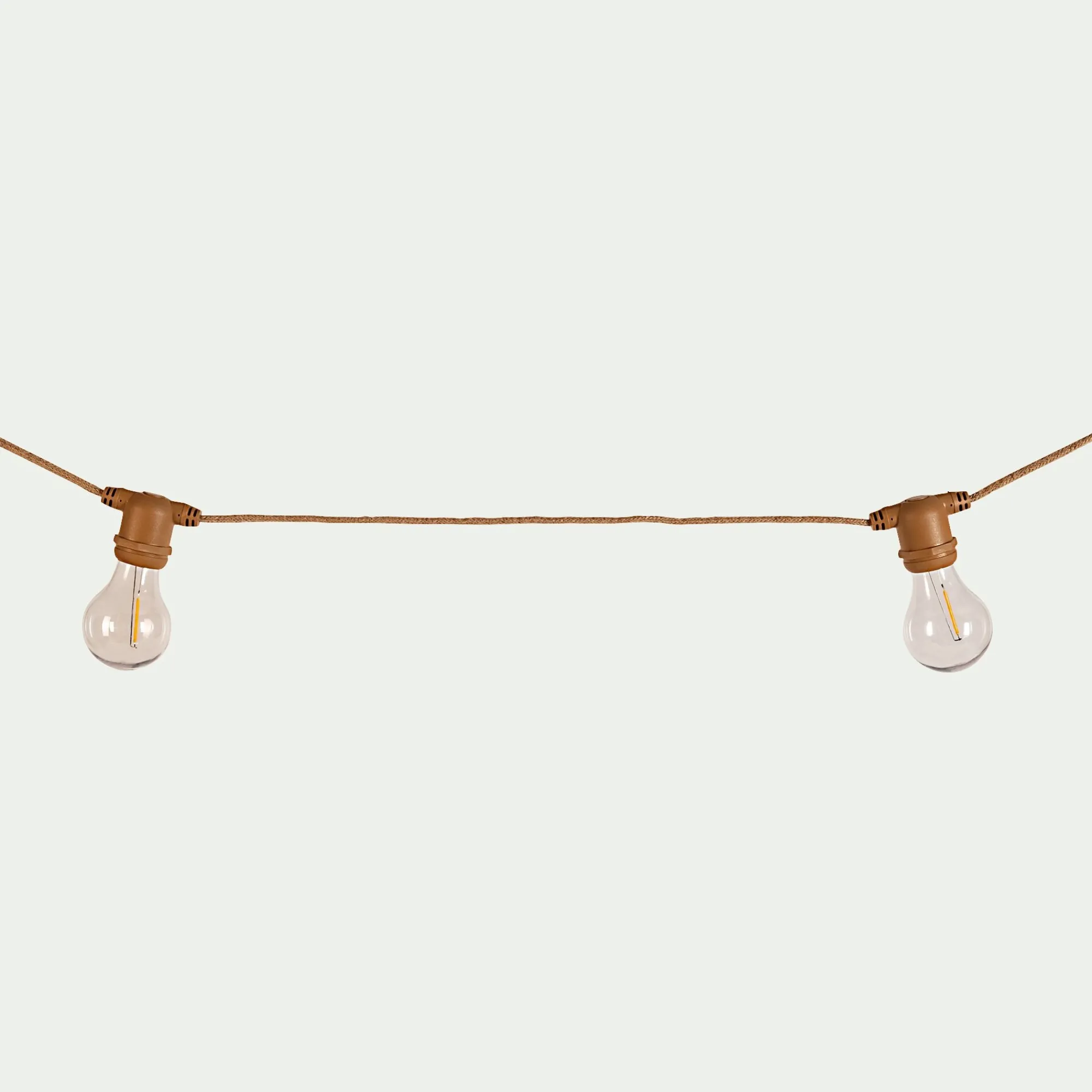 alinea Luminaire Exterieur|Guirlandes Lumineuses Extérieur*Guirlande électrique avec câble en jute 10 ampoules 8m - Naturel