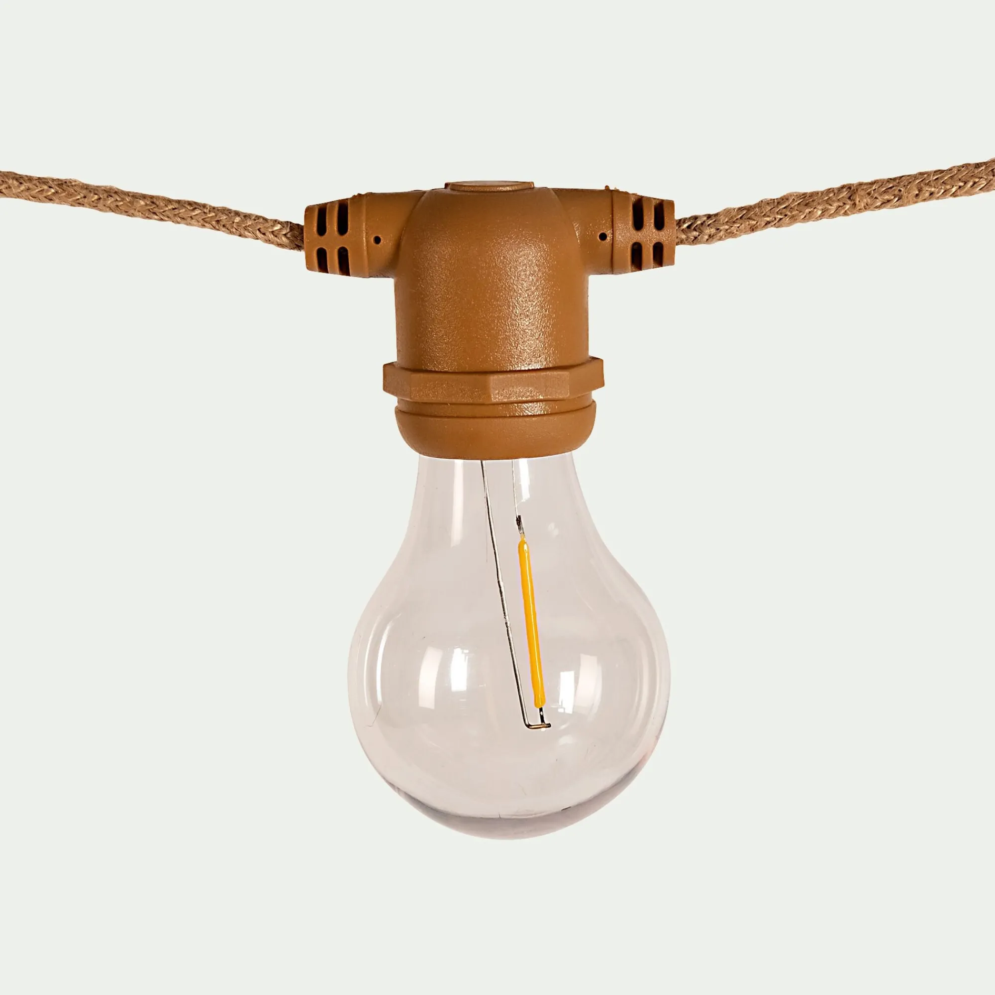 alinea Luminaire Exterieur|Guirlandes Lumineuses Extérieur*Guirlande électrique avec câble en jute 10 ampoules 8m - Naturel