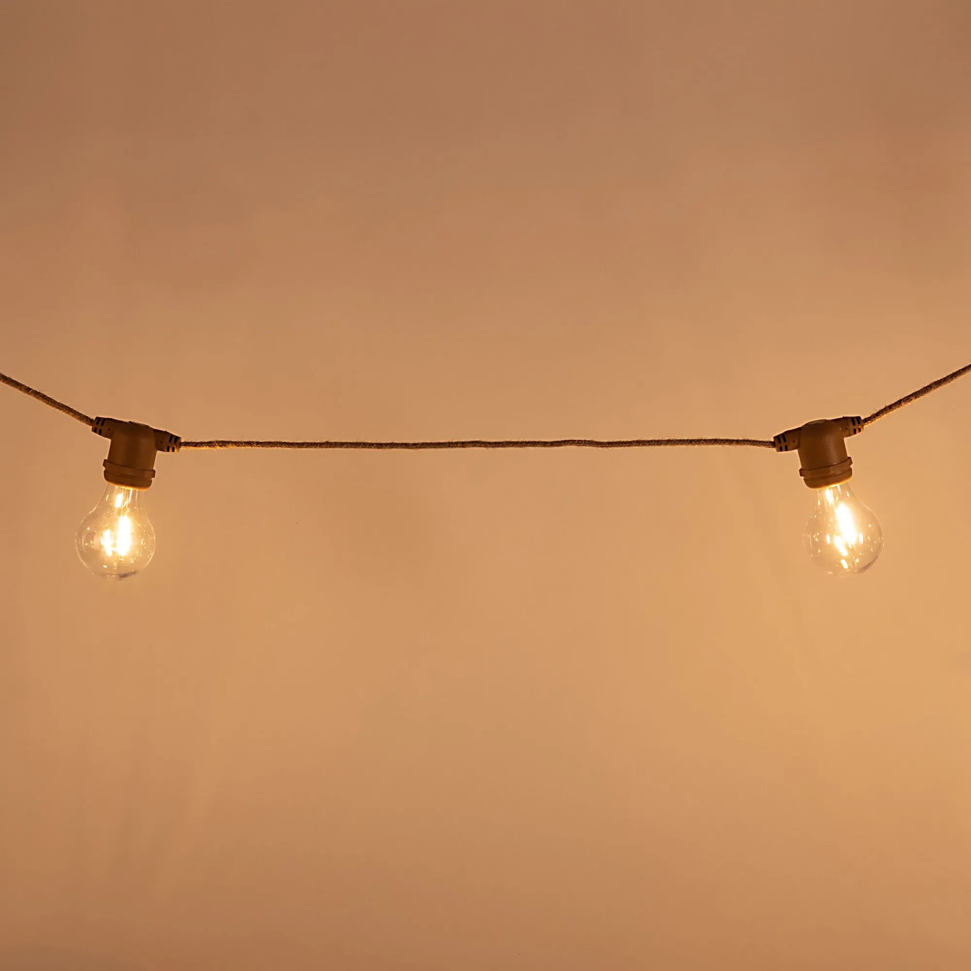 alinea Luminaire Exterieur|Guirlandes Lumineuses Extérieur*Guirlande électrique avec câble en jute 10 ampoules 8m - Naturel