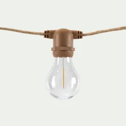 alinea Luminaire Exterieur|Lampes Solaires & Nomades*Guirlande lumineuse solaire en jute - 8m Naturel