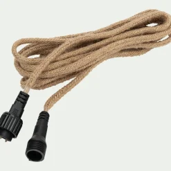 alinea Luminaire Exterieur|Lampes Solaires & Nomades*Guirlande lumineuse solaire en jute - 8m Naturel