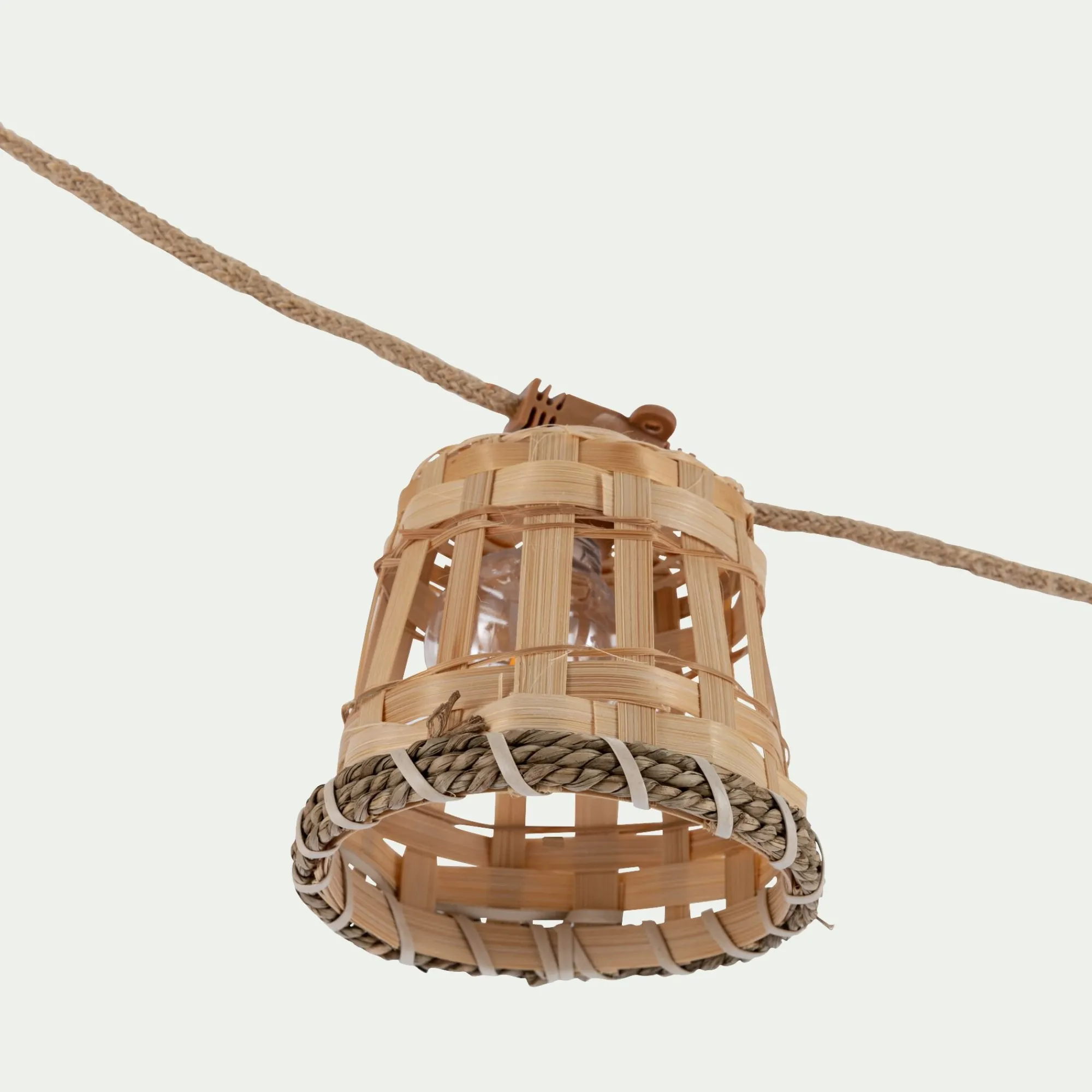 alinea Luminaire Exterieur|Lampes Solaires & Nomades*Guirlande lumineuse solaire naturelle 8m - Beige