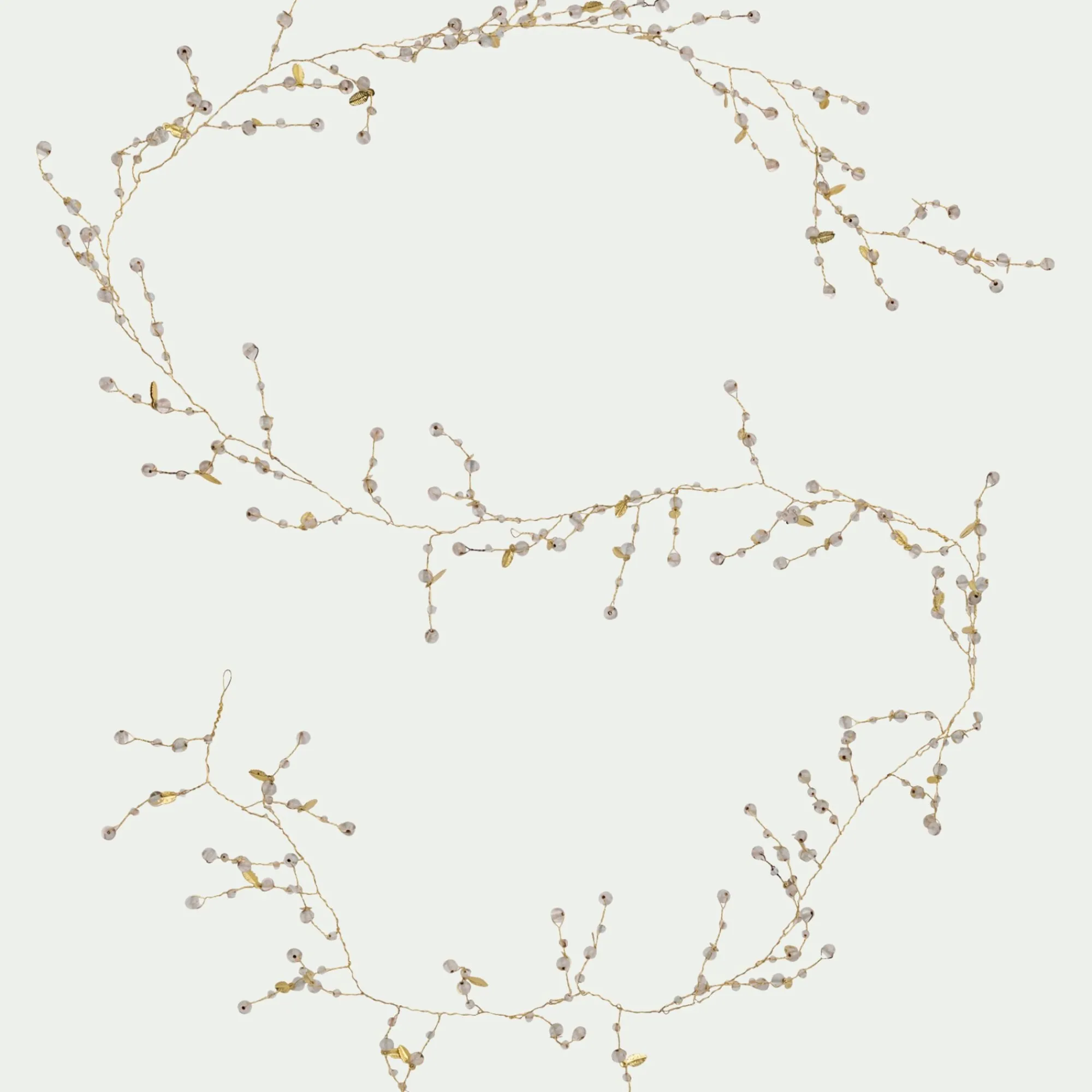 alinea Guirlande De Noël*Gurilande de Noël en fer et en verre L183cm - Doré