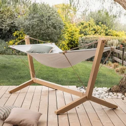alinea Hamac*Hamac en acier effet teck - Beige