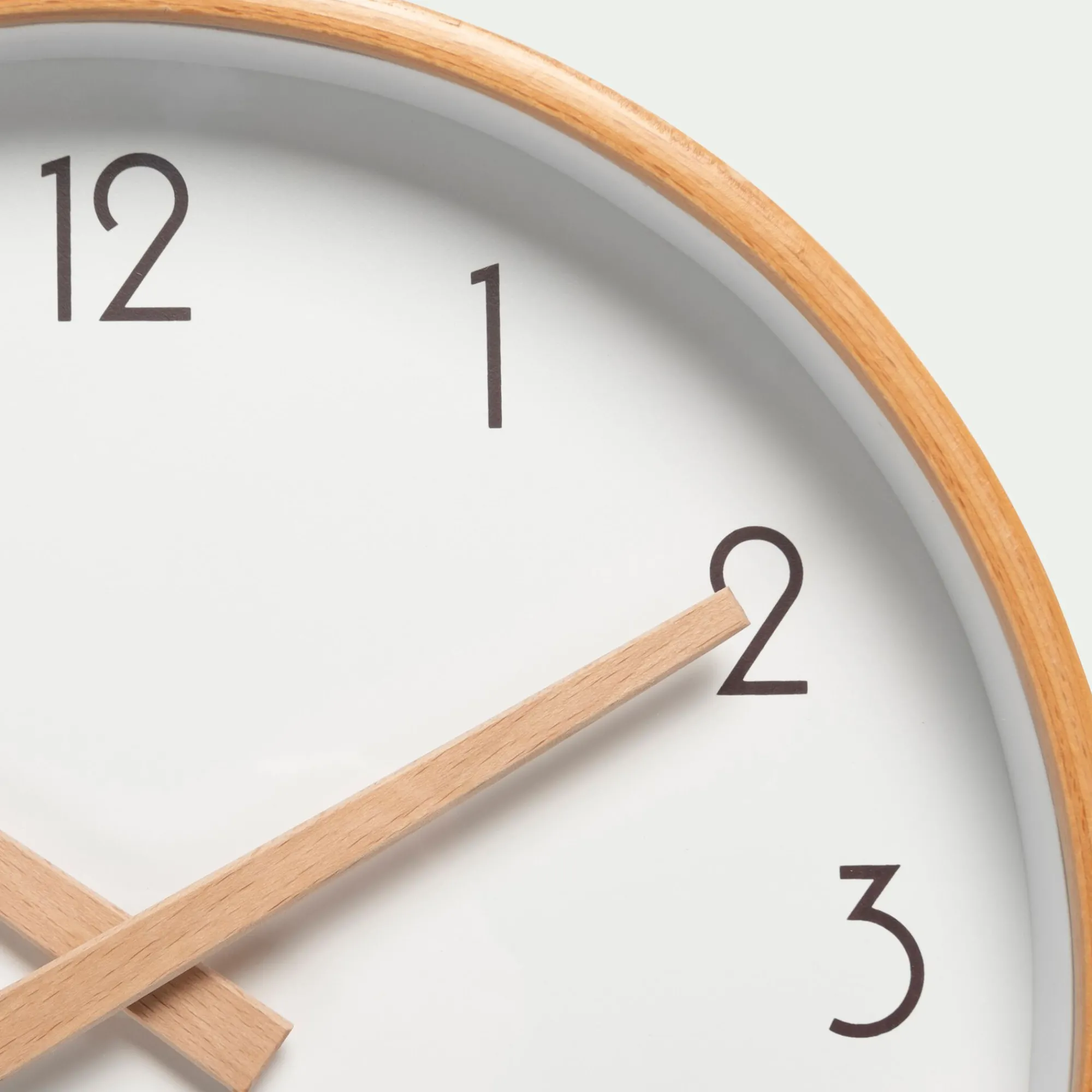 alinea Horloge*Horloge en bois de hêtre D26cm - naturel Blanc