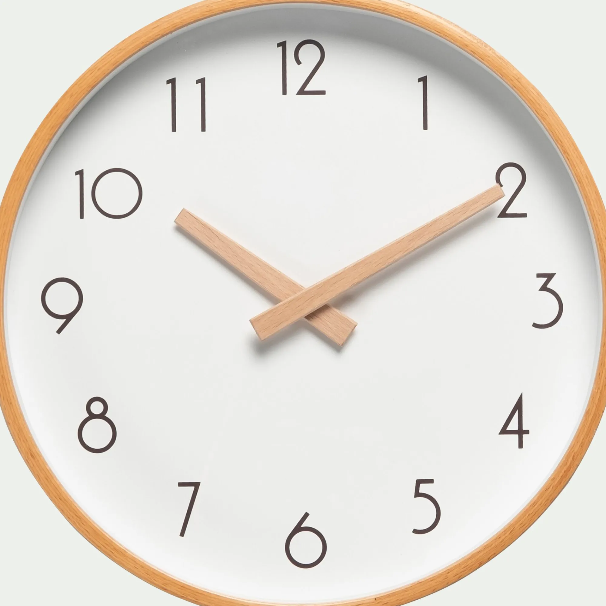 alinea Horloge*Horloge en bois de hêtre D26cm - naturel Blanc