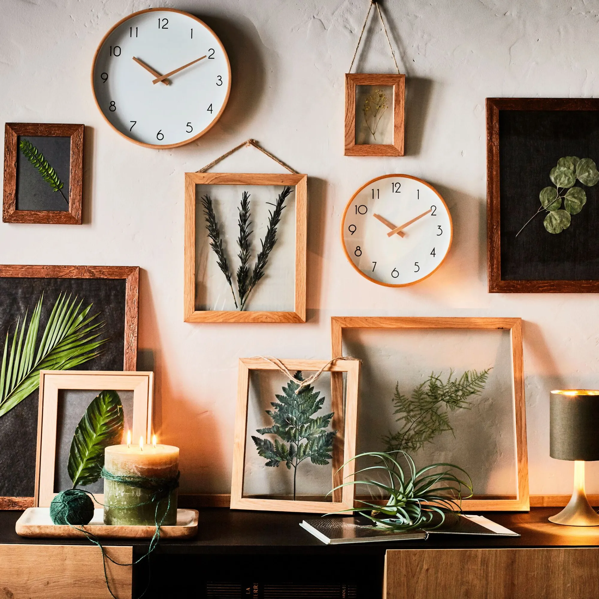 alinea Horloge*Horloge en bois de hêtre D26cm - naturel Blanc