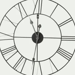 alinea Horloge*Horloge murale en métal D60cm - Noir