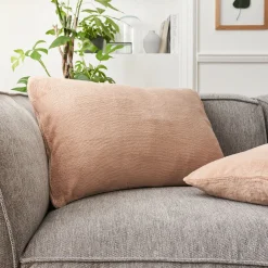 alinea Housse De Coussin*Housse de coussin effet polaire 40x60cm - argile Rose
