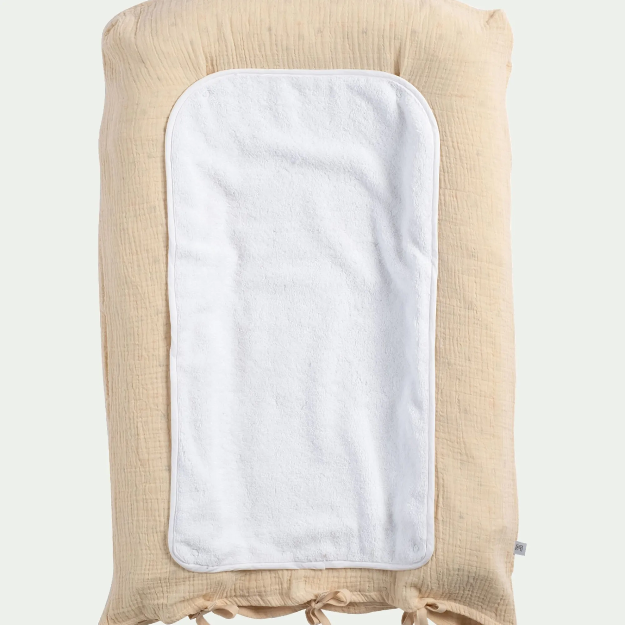 alinea Bureau Enfant|Linge Pour Bébé*Housse de matelas à langer en gaze de coton bio 67x47cm - Beige
