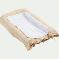 alinea Bureau Enfant|Linge Pour Bébé*Housse de matelas à langer en gaze de coton bio 67x47cm - Beige