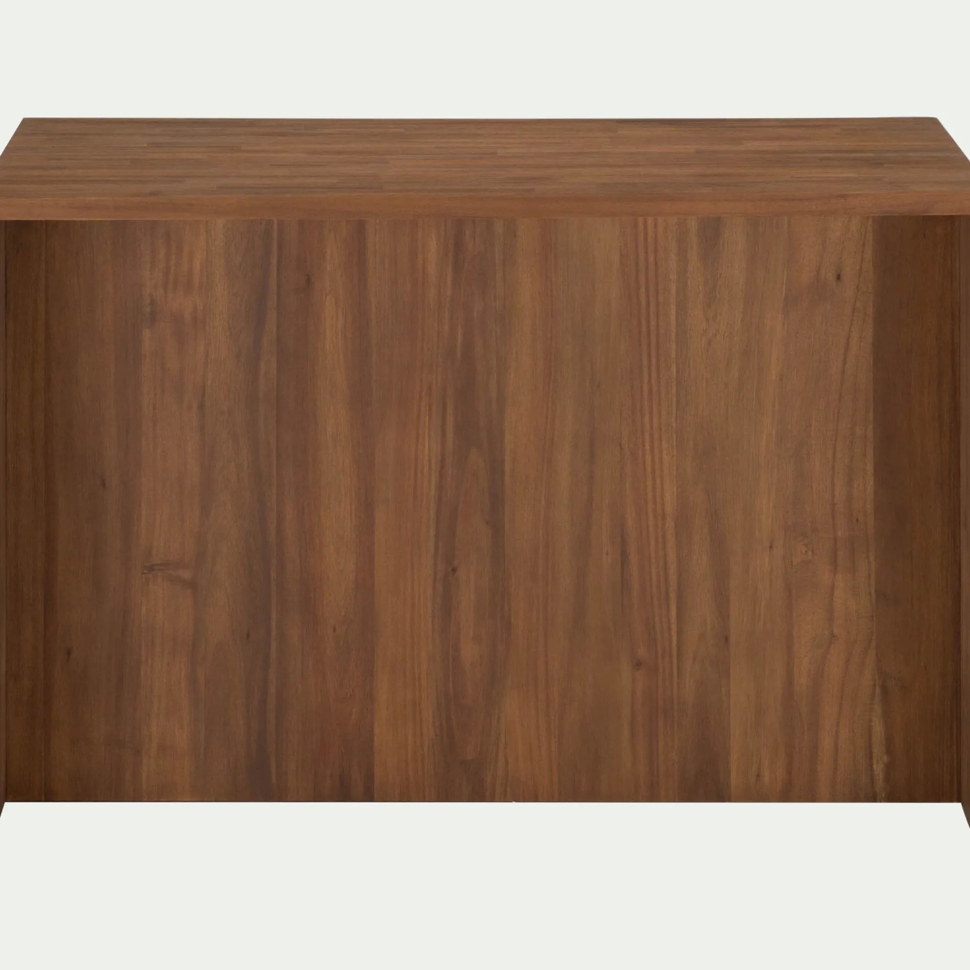 alinea Îlot Central*Ilot central de cuisine avec rangement en acacia L140cm - Bois foncé