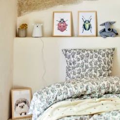 alinea Matelas Enfant|Déco Murale*Image aquarelle encadrée Hérisson - A4 Beige
