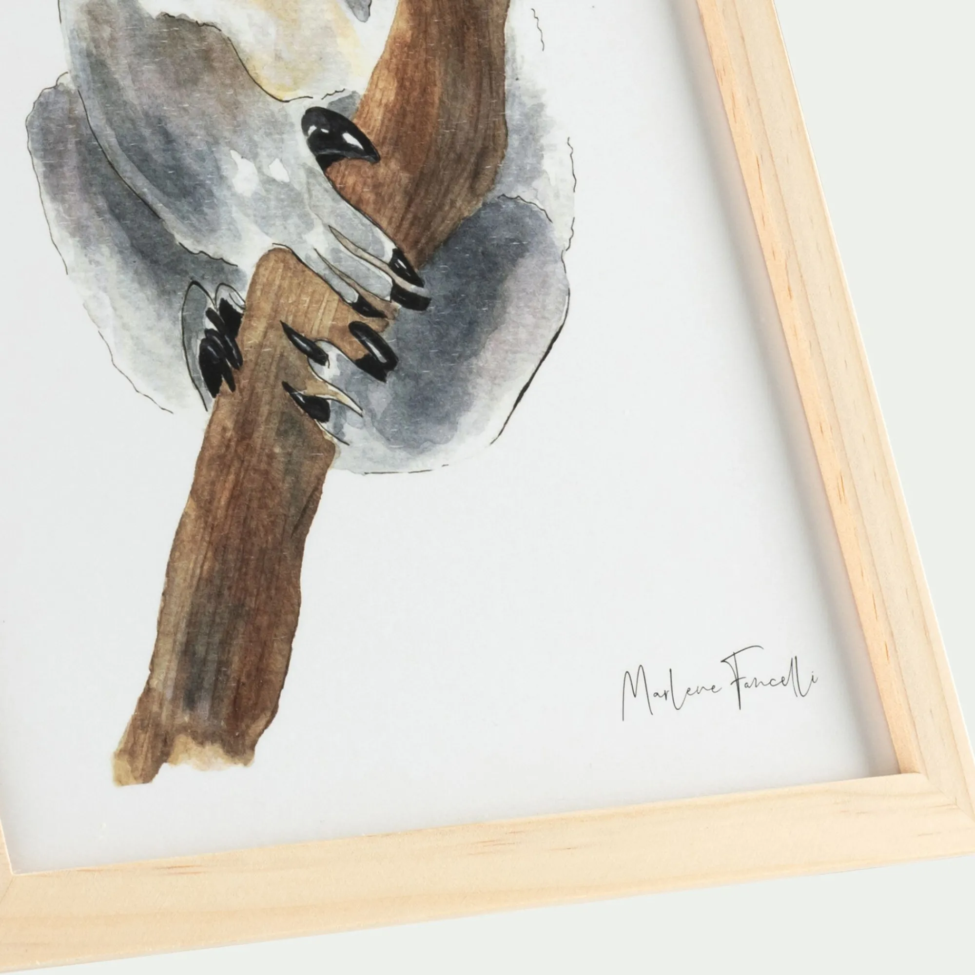 alinea Matelas Enfant|Déco Murale*Image aquarelle encadrée Koala - A4 Beige
