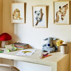 alinea Matelas Enfant|Déco Murale*Image aquarelle encadrée Koala - A4 Beige