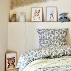 alinea Matelas Enfant|Déco Murale*Image aquarelle encadrée ourson - A4