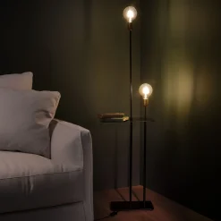 alinea Pied De Lampadaire|Lampadaire Droit*Lampadaire en métal H135cm - Noir
