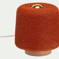 alinea Lampe Chambre Enfant|Commode Enfant*Lampe à poser en hêtre H16cm - cuivre tanné Rouge