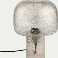 alinea Lampe À Poser*Lampe à poser en verre bullé D24cm - Transparent