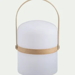 alinea Luminaire Exterieur|Lampe Et Lampadaire D'Extérieur*Lampe à poser extérieur nomade H26,50xD14,50cm - Blanc