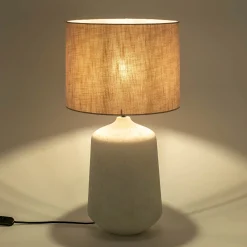alinea Lampe À Poser*Lampe à poser électrifiée en céramique et coton D38cm - Beige