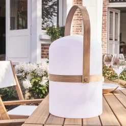 alinea Luminaire Exterieur|Lampe Et Lampadaire D'Extérieur*Lampe à poser pour l'extérieur H36xD18cm - Blanc