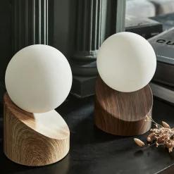 alinea Lampe De Chevet|Lampe À Poser*Lampe à poser tactile en fer effet bois clair H16cm- Naturel