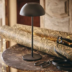 alinea Luminaire Exterieur|Lampes Solaires & Nomades*Lampe de table à poser nomade H28cm - Noir