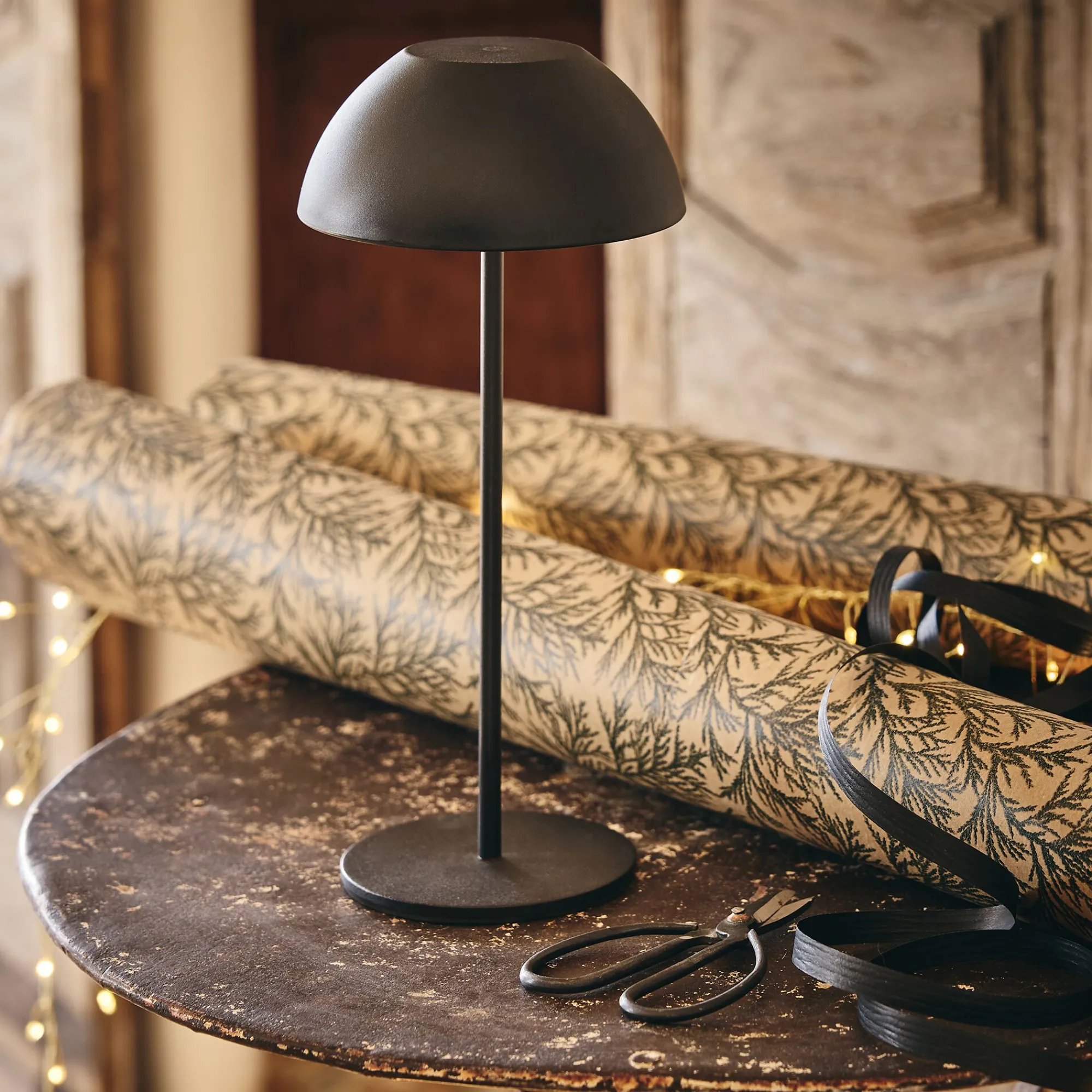 alinea Luminaire Exterieur|Lampes Solaires & Nomades*Lampe de table à poser nomade H28cm - Noir