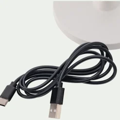 alinea Luminaire Exterieur|Lampe Et Lampadaire D'Extérieur*Lampe de table à poser nomade H37cm - Blanc