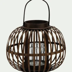 alinea Lanterne*Lanterne en bambou H26cm - Marron