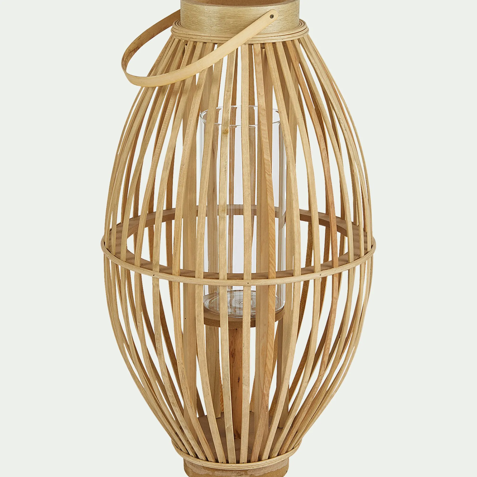alinea Lanterne Exterieur|Lanterne*Lanterne en rotin - D34.5xH60.5cm Naturel