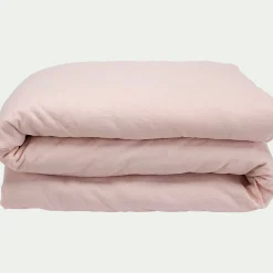alinea Parure De Lit*Linge de lit uni en lin lavé - rosa Rose