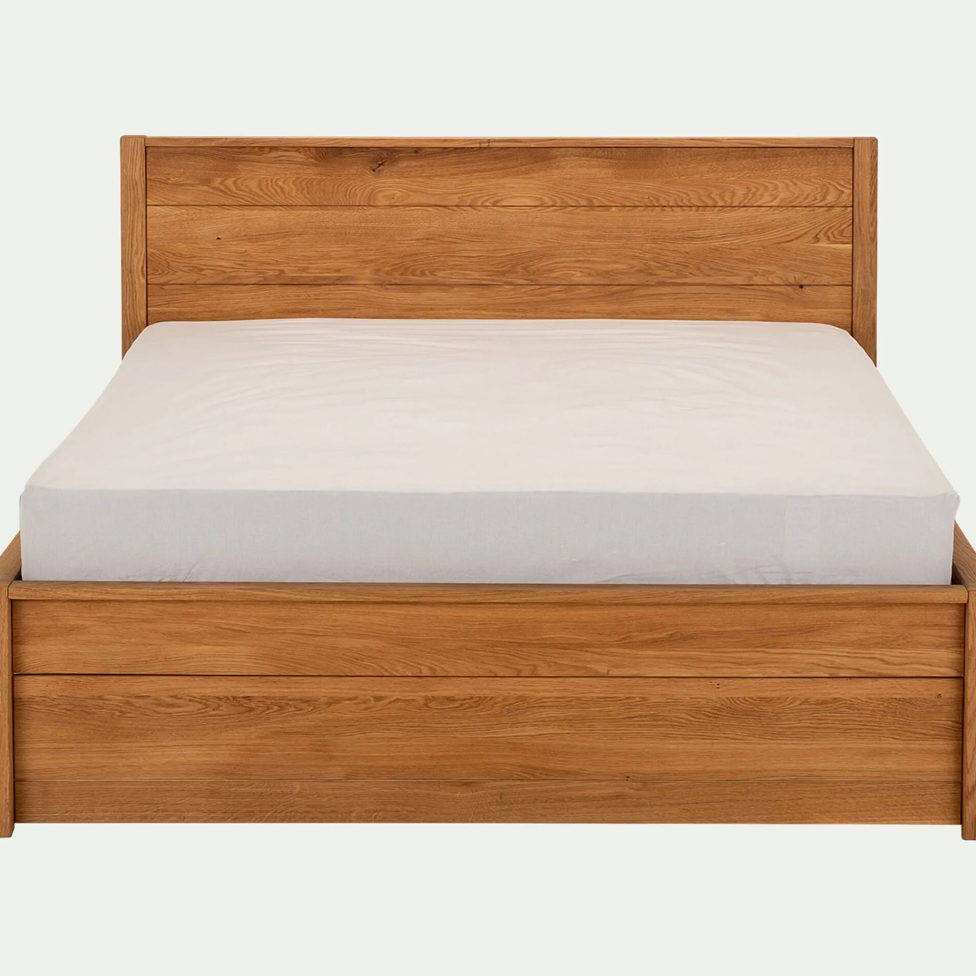 alinea Lit Adulte*Lit 2 places en chêne - 180x200cm Bois clair