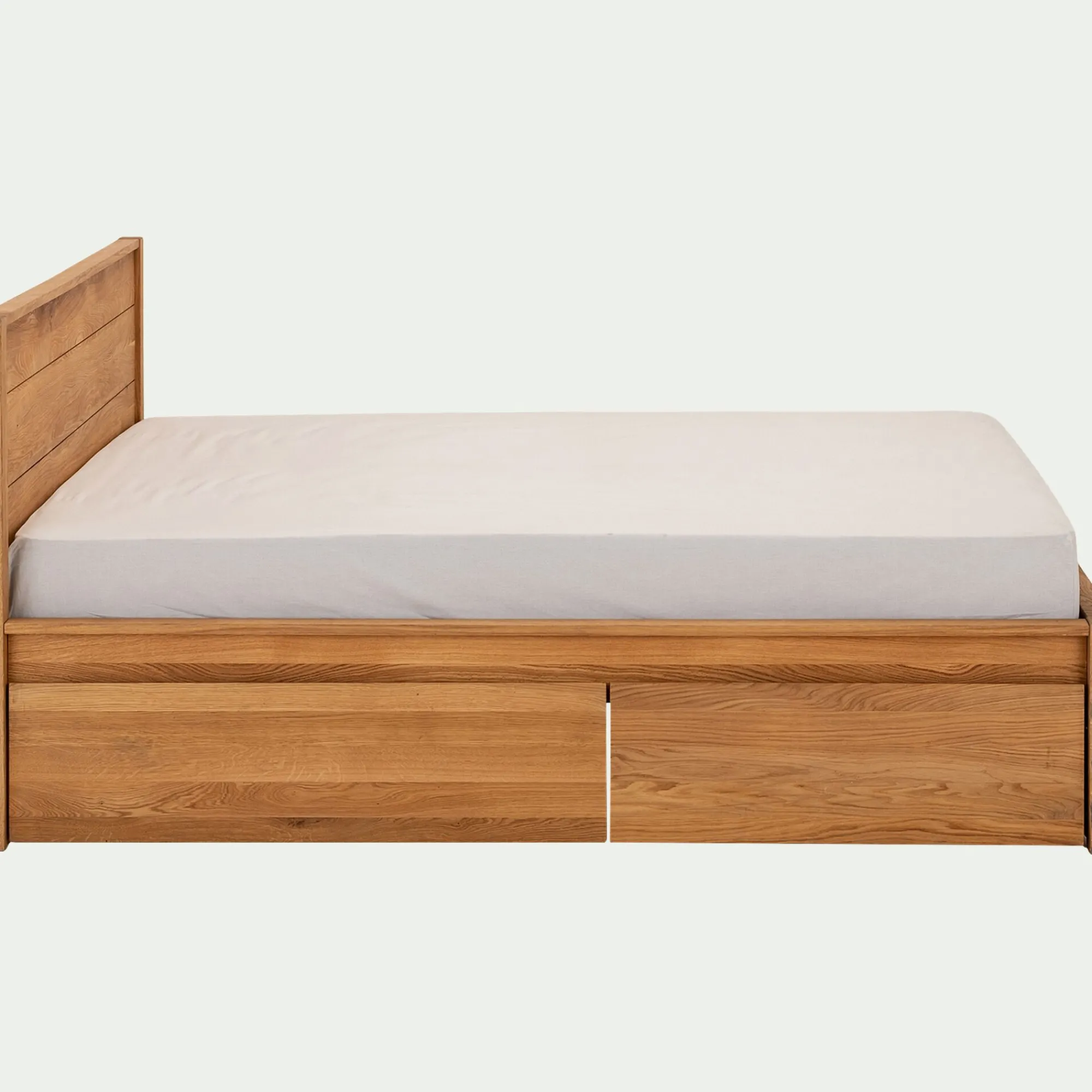 alinea Lit Adulte*Lit 2 places en chêne - 180x200cm Bois clair
