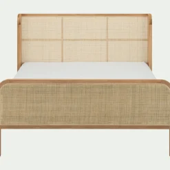 alinea Lit Adulte*Lit 2 places en rotin 140x200cm - Naturel