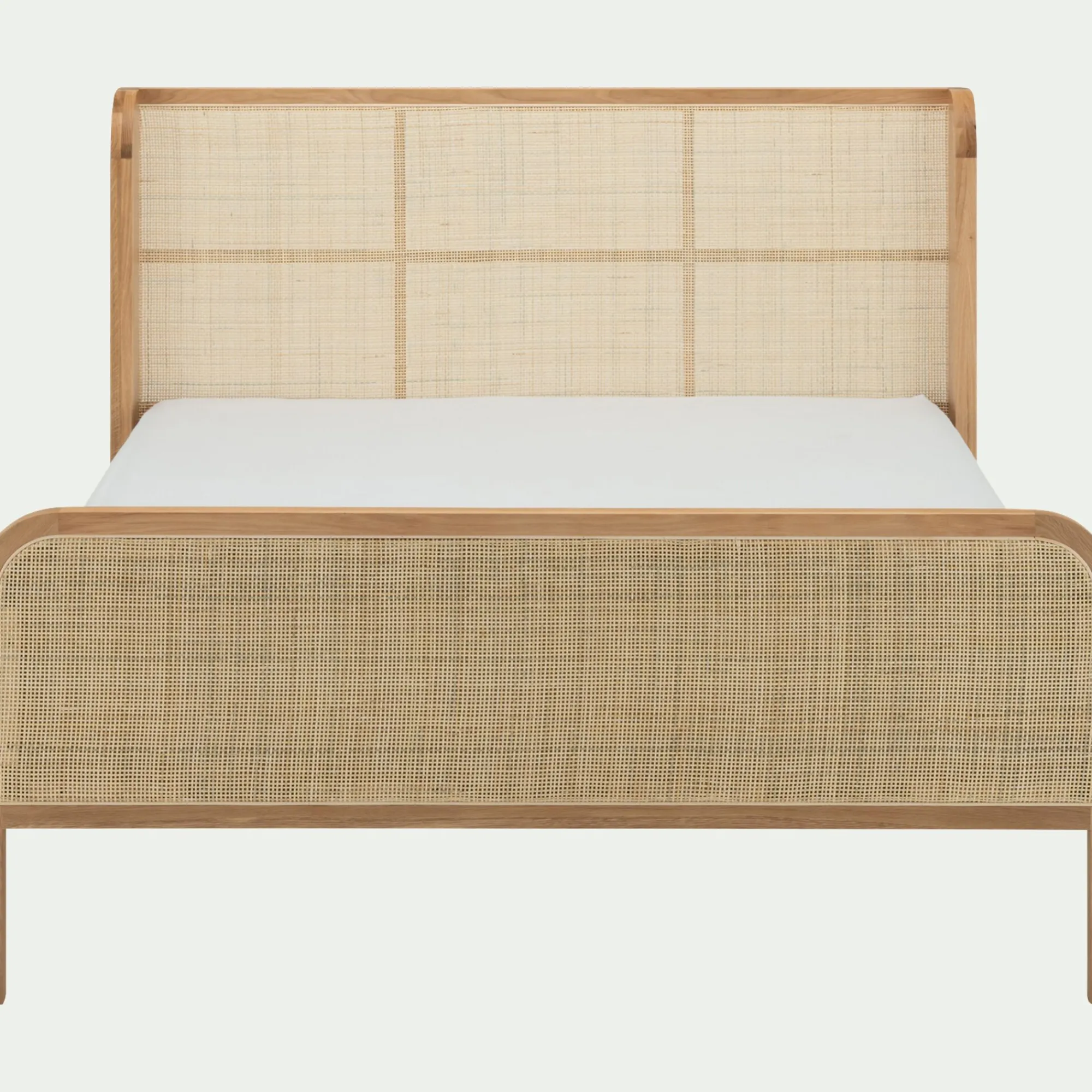 alinea Lit Adulte*Lit 2 places en rotin 140x200cm - Naturel