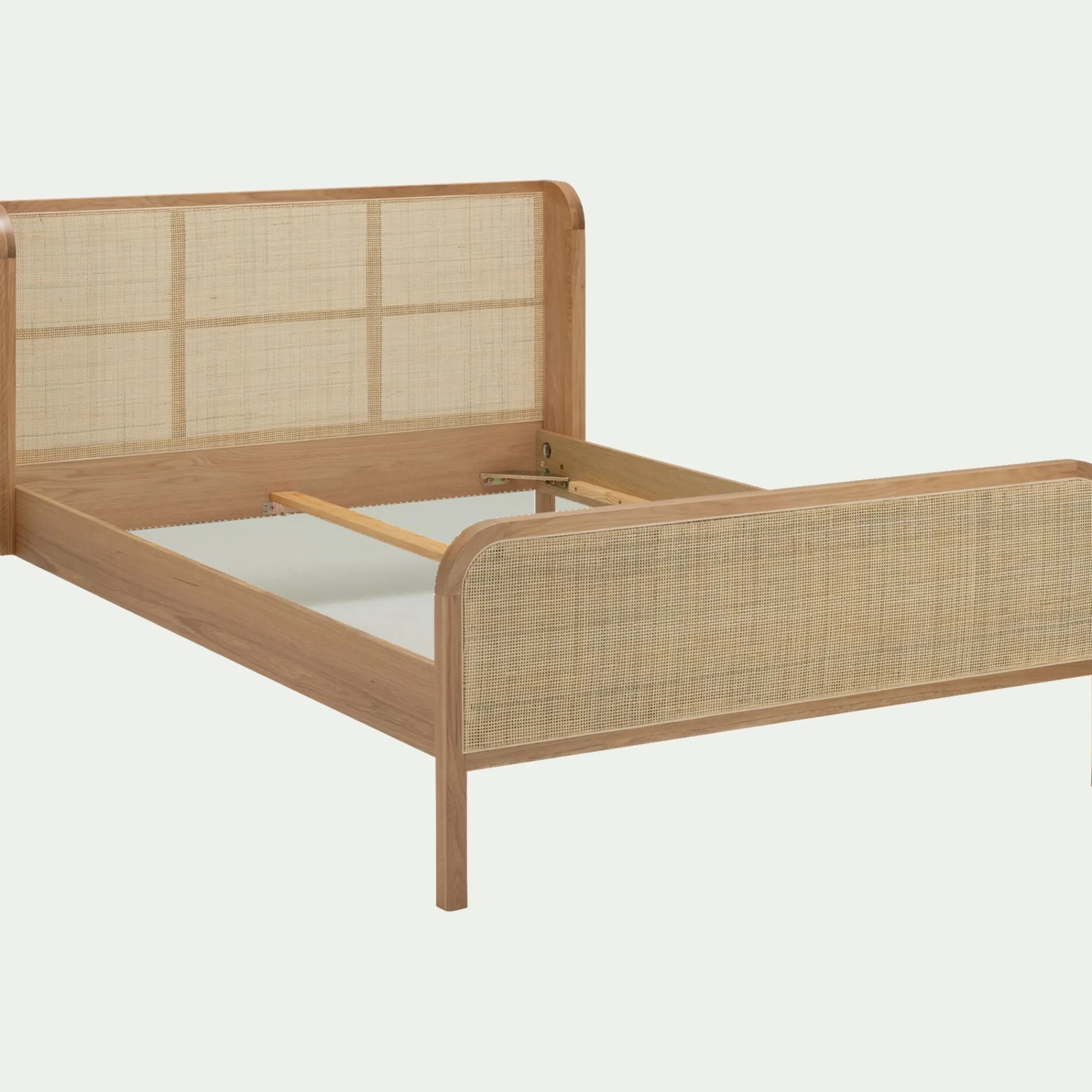 alinea Lit Adulte*Lit 2 places en rotin 140x200cm - Naturel