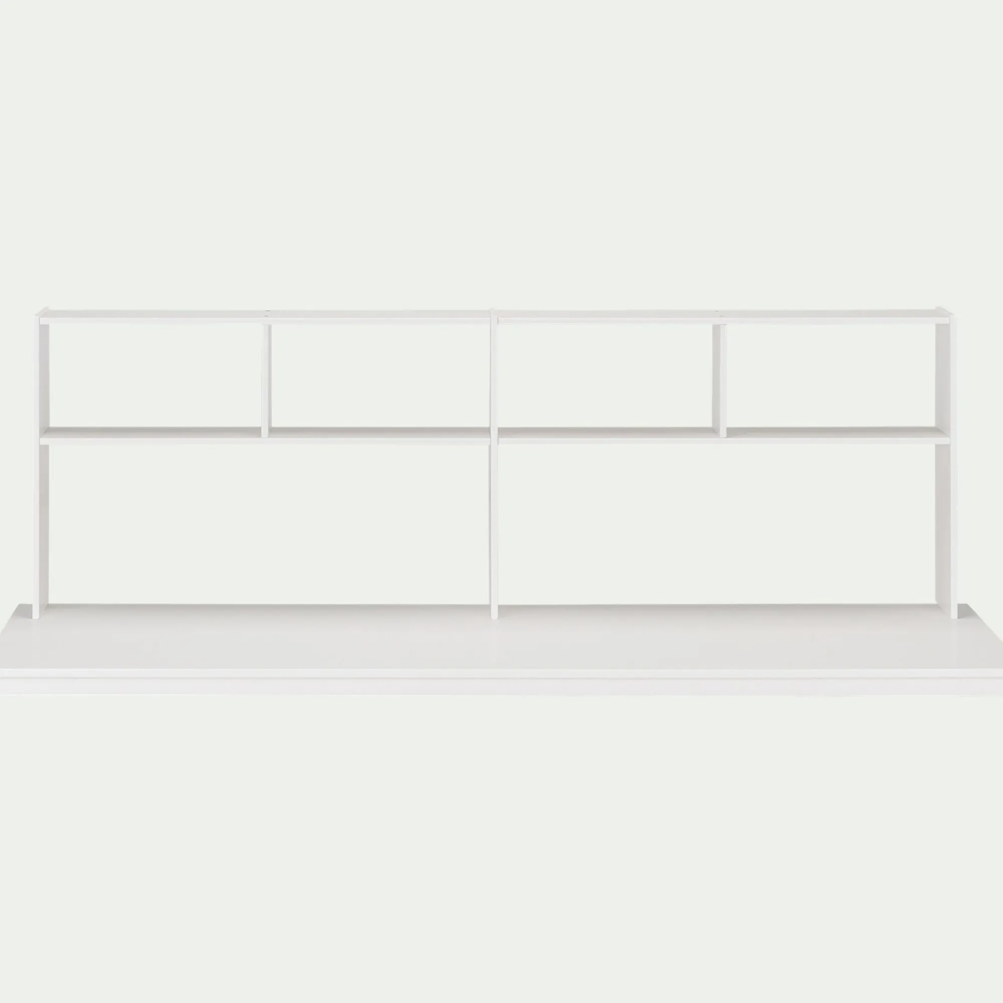 alinea Lit Enfant|Lit Enfant*Lit mezzanine en pin 90x200cm avec bureau - Blanc