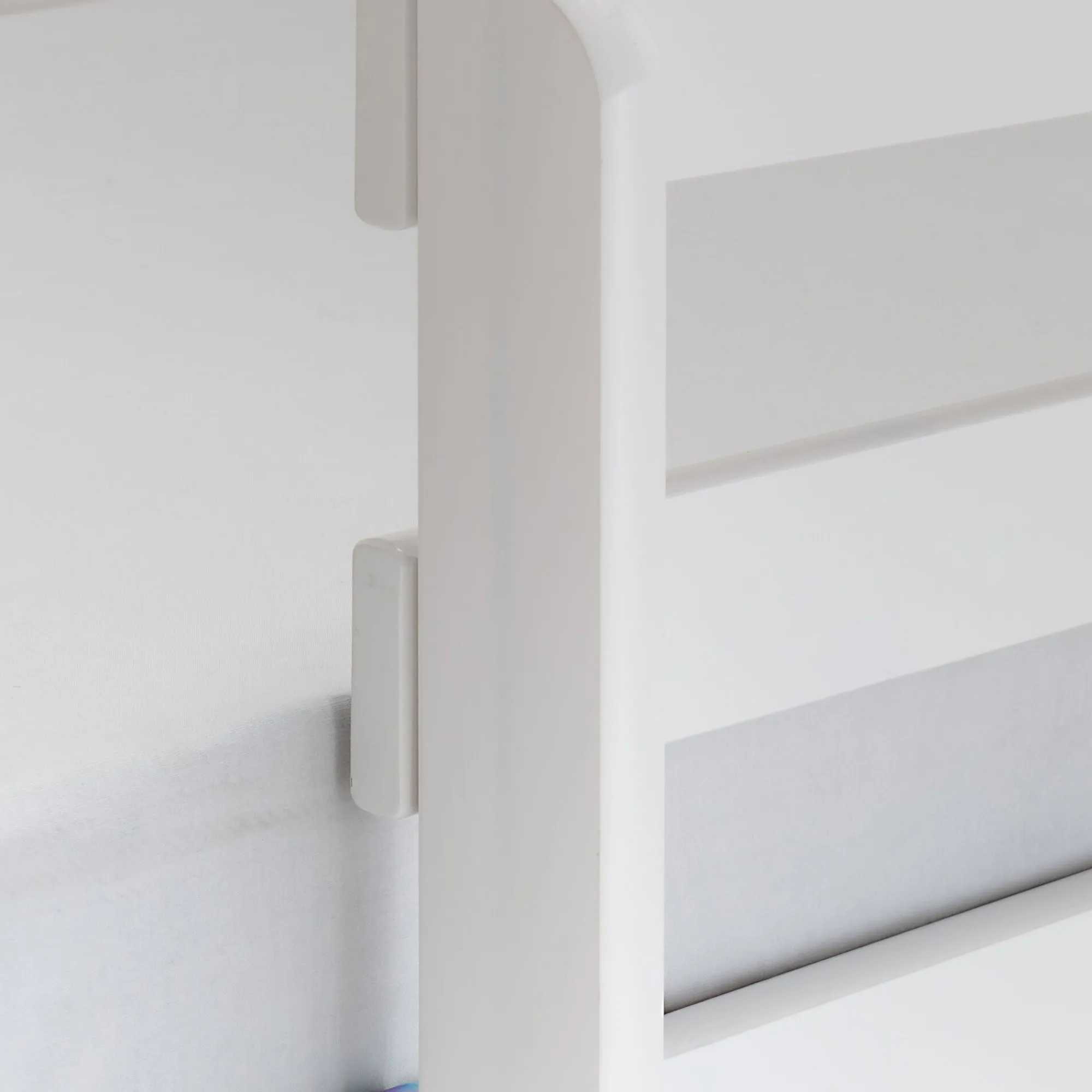 alinea Lit Enfant|Lit Enfant*Lit superposé modulable en pin 90x200cm avec sommier à lattes - Blanc