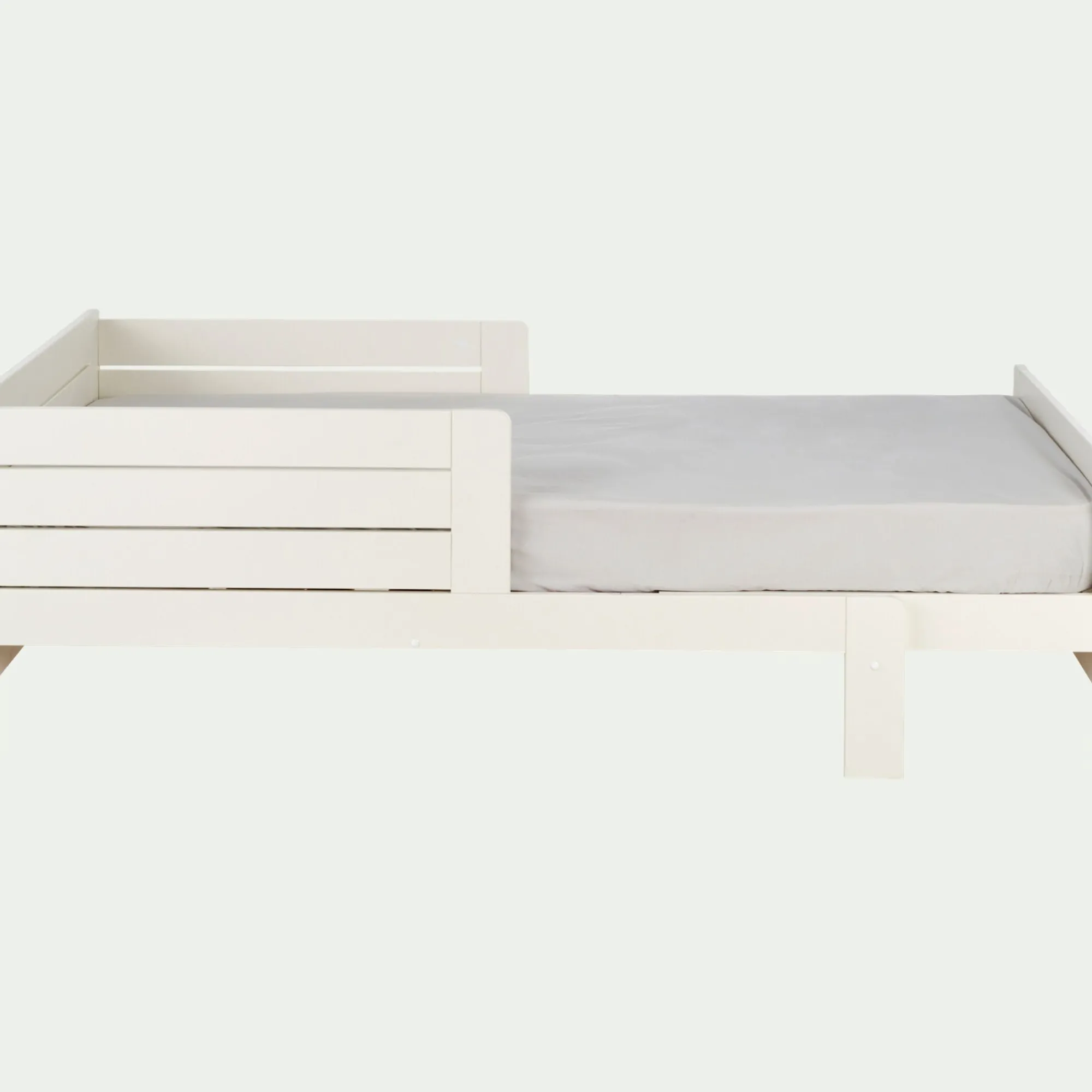 alinea Lit Enfant|Lit Enfant*Lit évolutif 1 place blanc en pin massif 3 positions pour enfant avec matelas évolutif