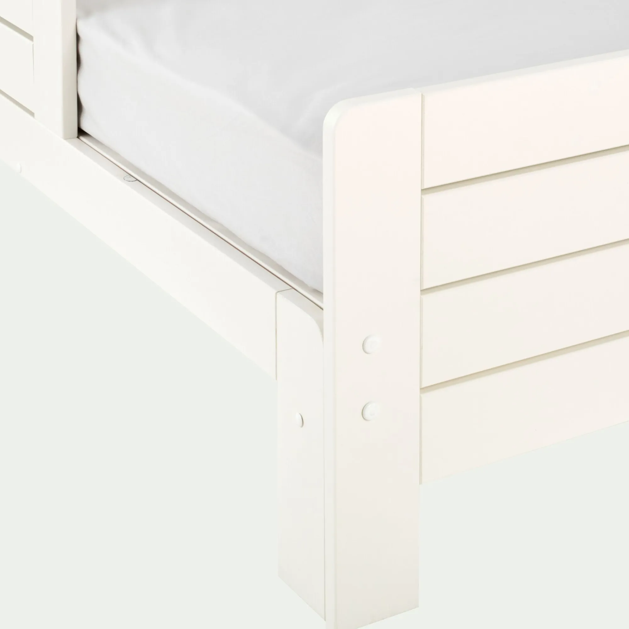 alinea Lit Enfant|Lit Enfant*Lit évolutif 1 place blanc en pin massif 3 positions pour enfant avec matelas évolutif