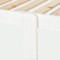 alinea Lit Enfant|Lit Enfant*Lit évolutif 1 place blanc en pin massif 3 positions pour enfant avec matelas évolutif