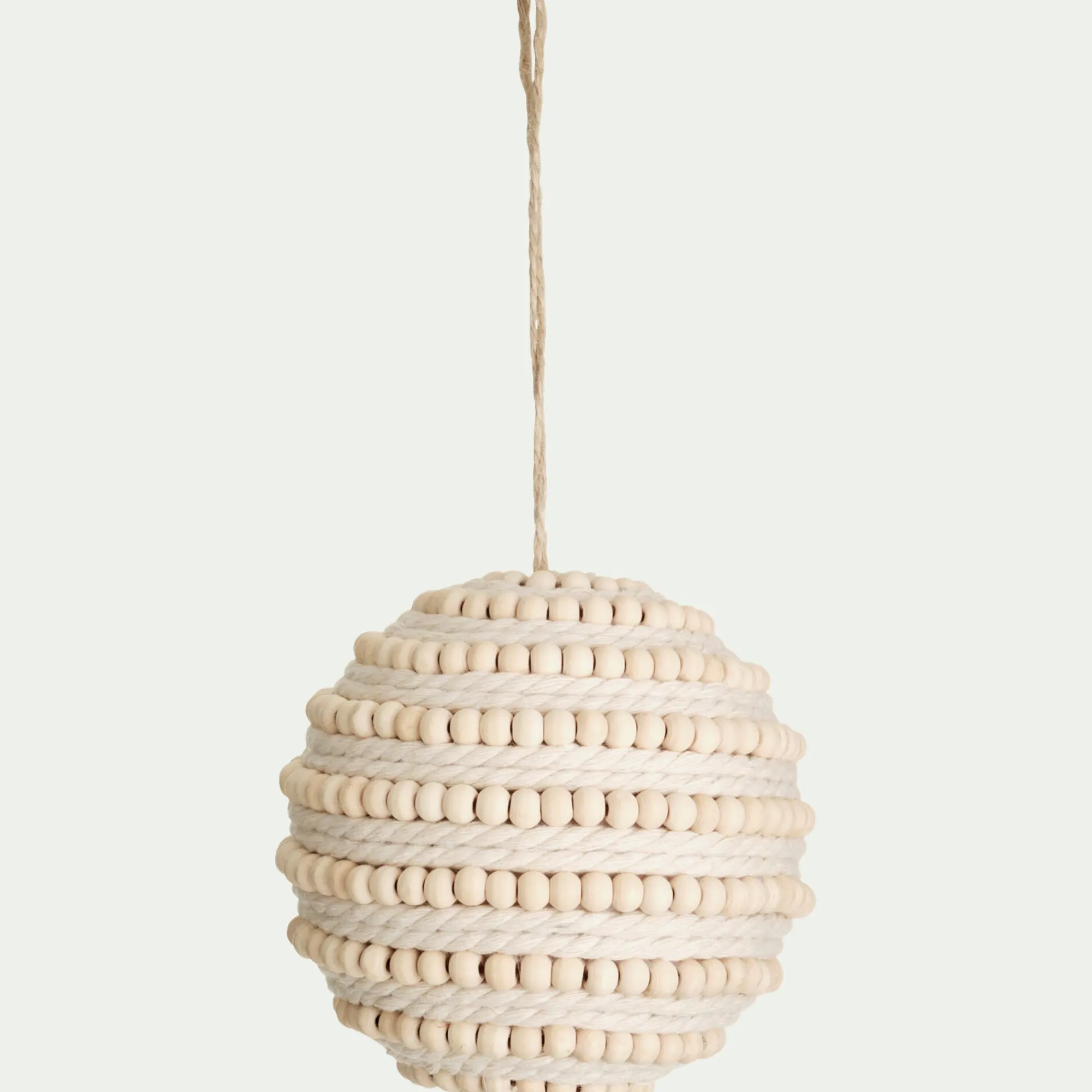 alinea Boule De Noël*Lot de 6 boules de Noël à perles - Blanc