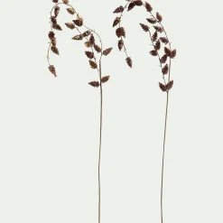 alinea Vase Et Branchage De Noël*Lot de 2 branchages artificiels de pin H68cm - Doré