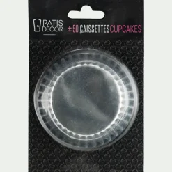 alinea Moule À Gâteau*Lot de 50 caissettes à cupcakes D5cm - argenté Gris