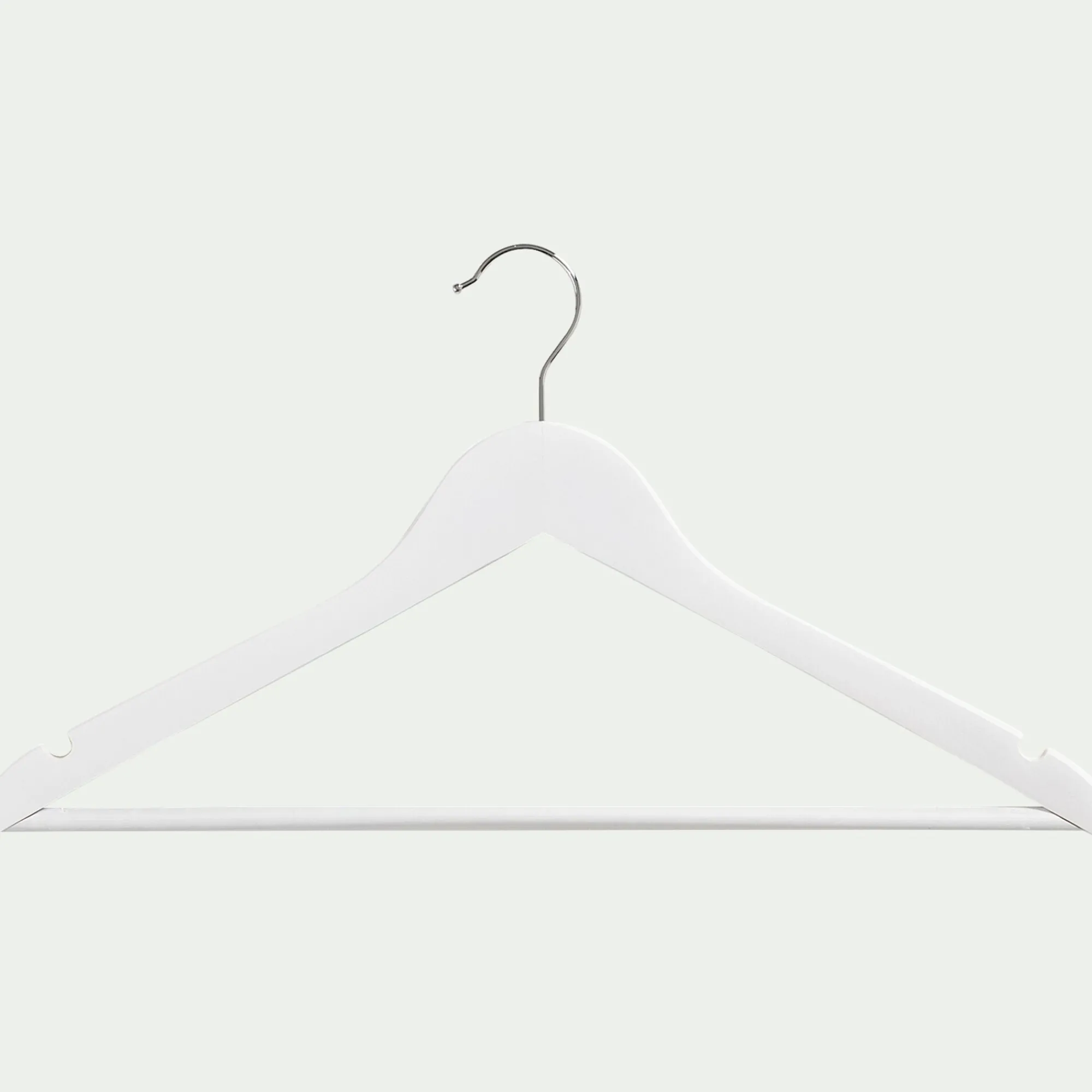 alinea Dressing*Lot de 5 cintres en bois - gris Blanc