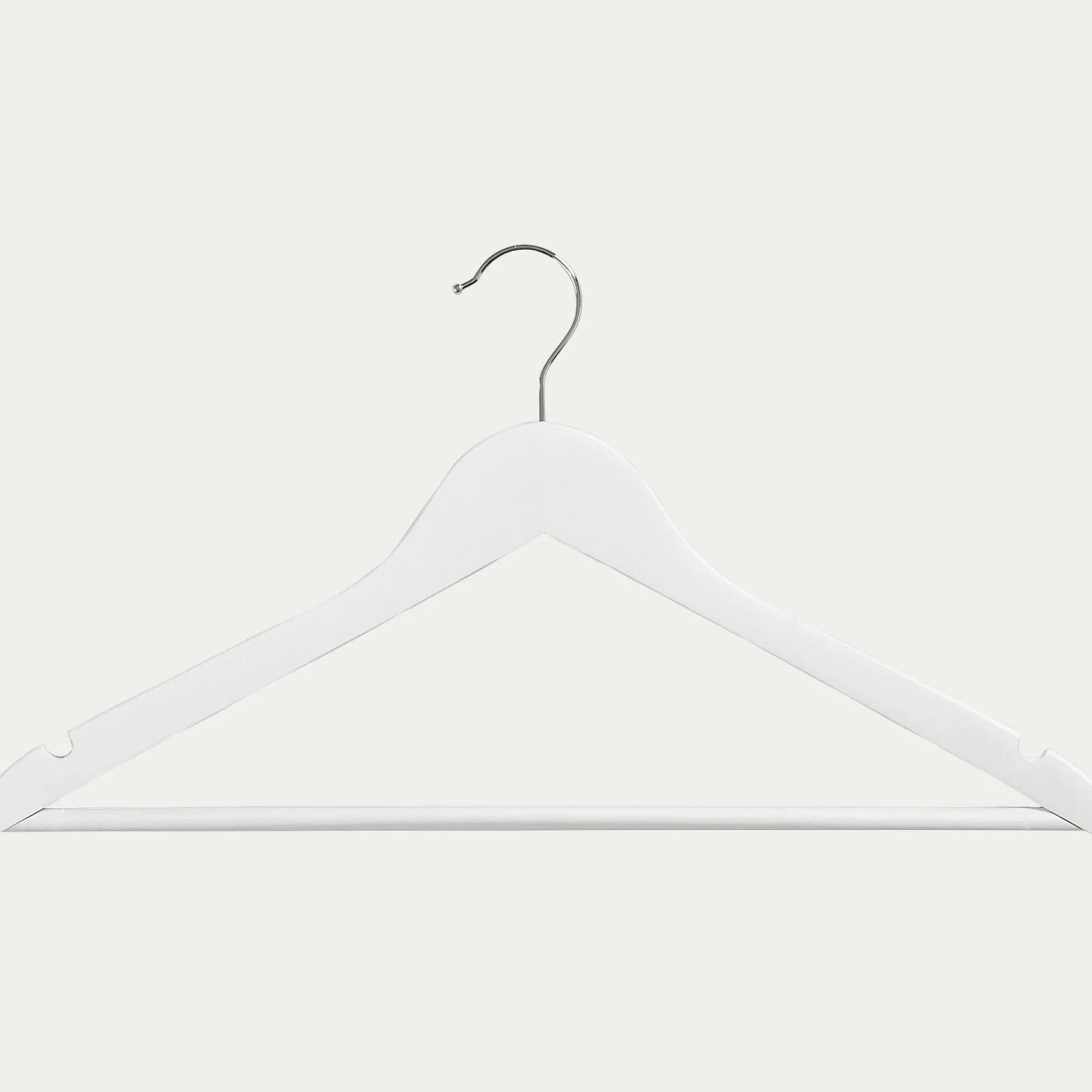 alinea Dressing*Lot de 5 cintres en bois - gris Blanc