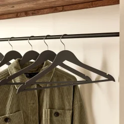 alinea Dressing*Lot de 5 cintres en bois - gris