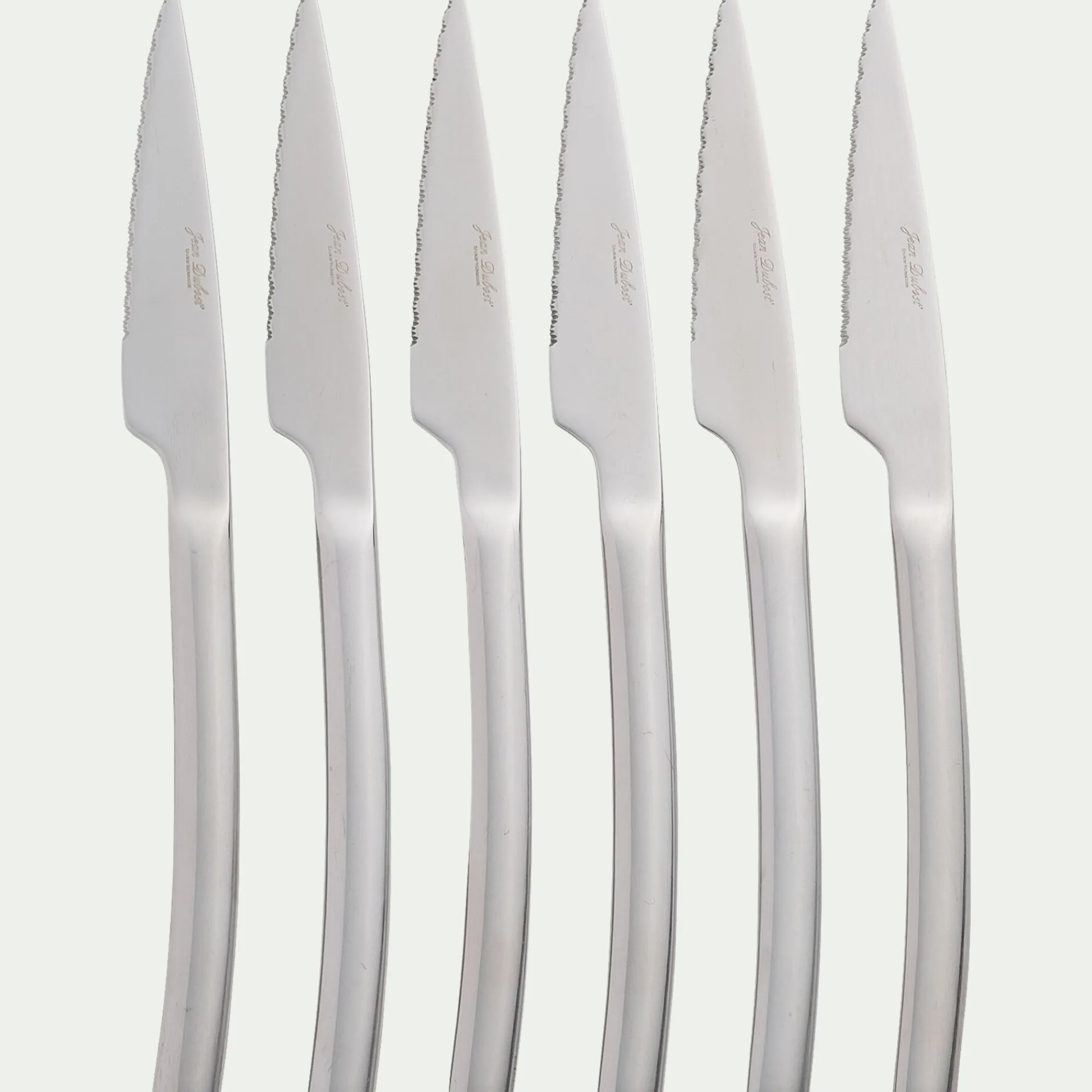 alinea Couvert De Table*Lot de 6 couteaux à steak en inox Gris